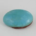 Original American Firoza Turquoise Stone 8.30 Carat (9.12 Ratti) – Top view