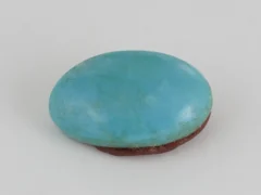Original American Firoza Turquoise Stone 8.30 Carat (9.12 Ratti) – Top view