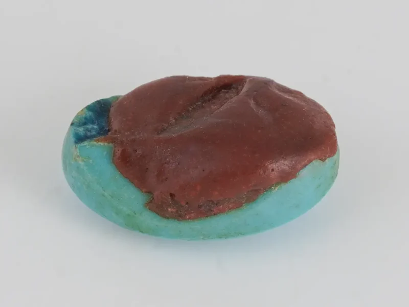 Original American Firoza Turquoise Stone 8.30 Carat (9.12 Ratti) – Back view