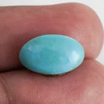 Original American Firoza Turquoise Stone 8.30 Carat (9.12 Ratti) – In hand