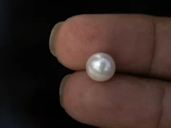 Cultured Pearl Stone (Moti Ratna) 4.30 Carat (4.72 Ratti) - In palm