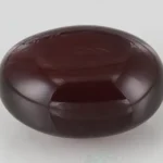 Yamini Hakik Stone 7.66 Carat (8.42 Ratti) - Certified Natural Agate Gemstone - Top View