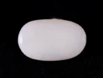 Certified natural doodhiya patthar 3.16 ratti (2.88 carat) back view