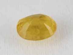 Back view of a 5.08 ratti natural pukhraj gemstone