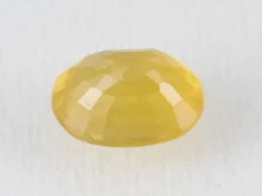 Back view of a 5.18 ratti natural pukhraj gemstone