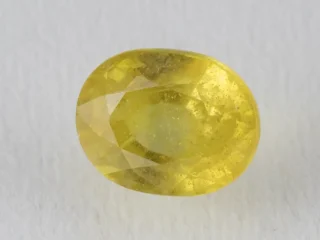4.91 carat yellow sapphire
