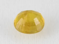 Back view of a 6.52 ratti natural pukhraj gemstone