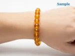 Wearing a natural citrine bracelet on wrist