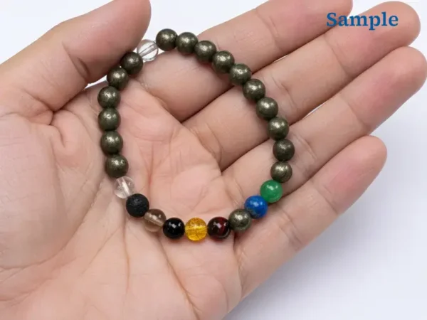 money magnet bracelet held in palm