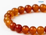 close-up of yamini hakik bracelet gemstone beads