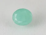 Brazilian Emerald 3.70 Carat (4.07 Ratti) Panna Stone top view — Sapota, vivid green oval