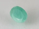 Brazilian Emerald 5.8 Carat (6.37 Ratti) Panna Stone side profile — Sapota, crown height and depth