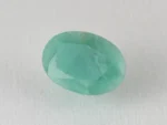 Brazilian Emerald 6.1 Carat (6.70 Ratti) Panna Stone top view — Sapota, vivid green oval
