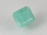 Brazilian Emerald 6.2 Carat (6.81 Ratti) Panna Stone top view — Sapota, octagon step cut