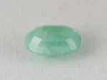 Brazilian Emerald 6.2 Carat (6.81 Ratti) Panna Stone back view — Sapota, pavilion facets and symmetry