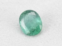 Zambian emerald 3.35 carat side profile 10.8×8.9×5.4 mm