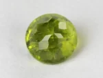 Peridot Stone 8.25 Carat (9.07 Ratti) pavilion facets and symmetry view
