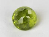 Peridot Stone 8.25 Carat (9.07 Ratti) pavilion facets and symmetry view