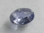Ceylon Blue Sapphire 3.26 ct pavilion facets and symmetry in Oval Mix Cut