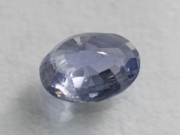 Ceylon Blue Sapphire (Neelam) 3.26 Carat (3.58 Ratti) 3 Ceylon Blue Sapphire 3.26 ct pavilion facets and symmetry in Oval Mix Cut