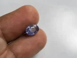 Ceylon Blue Sapphire 3.26 ct (3.58 Ratti) in hand for true scale and tone