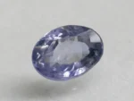 Ceylon Blue Sapphire (Neelam) 3.26 Carat (3.58 Ratti) top view, Oval Mix Cut