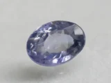 Ceylon Blue Sapphire (Neelam) 3.26 Carat (3.58 Ratti) top view, Oval Mix Cut