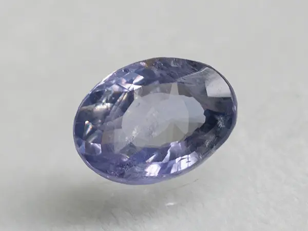Ceylon Blue Sapphire (Neelam) 3.26 Carat (3.58 Ratti) 1 Ceylon Blue Sapphire (Neelam) 3.26 Carat (3.58 Ratti) top view, Oval Mix Cut