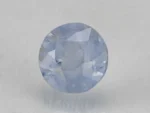 Ceylon Blue Sapphire (Neelam) 5.87 Carat (6.45 Ratti) top view, Oval Mix Cut