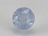 Ceylon Blue Sapphire (Neelam) 5.87 Carat (6.45 Ratti) top view, Oval Mix Cut