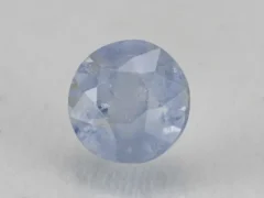 Ceylon Blue Sapphire (Neelam) 5.87 Carat (6.45 Ratti) top view, Oval Mix Cut