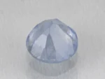 Ceylon Blue Sapphire (Neelam) 5.87 Carat (6.45 Ratti) pavilion view with step-facet symmetry