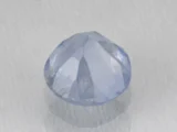 Ceylon Blue Sapphire (Neelam) 5.87 Carat (6.45 Ratti) pavilion view with step-facet symmetry