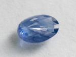 Ceylon Blue Sapphire 8.31 ct pavilion facets and symmetry in Oval Mix Cut