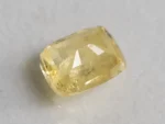 Ceylon Yellow Sapphire 9.48 ct pavilion facets and symmetry in Cushion Mix Cut