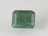 Zambian Emerald 5.42 Carat (5.96 Ratti) Panna Stone top view, vivid green octagon