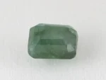 Zambian Emerald 5.42 Carat (5.96 Ratti) Panna Stone back view with pavilion facets and symmetry