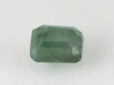 Zambian Emerald 5.42 Carat (5.96 Ratti) Panna Stone back view with pavilion facets and symmetry