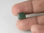 Zambian Emerald 5.42 Carat (5.96 Ratti) Panna Stone in hand for true scale and color