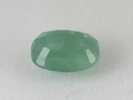Zambian Emerald 6.45 Carat (7.09 Ratti) Panna Stone back view with pavilion facets and symmetry