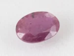 Bangkok Ruby Stone (Manik) 10.05 Carat (11.04 Ratti) top view, natural red oval cut gemstone