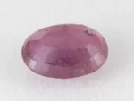 Bangkok Ruby Stone (Manik) 10.05 Carat (11.04 Ratti) back view with pavilion facets visible