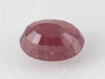 Bangkok Ruby Stone (Manik) 10.35 Carat (11.37 Ratti) back view with pavilion facets visible