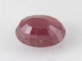 Bangkok Ruby Stone (Manik) 10.35 Carat (11.37 Ratti) back view with pavilion facets visible