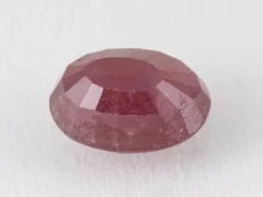 Bangkok Ruby Stone (Manik) 10.35 Carat (11.37 Ratti) back view with pavilion facets visible