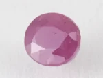 Bangkok Ruby Stone (Manik) 10.65 Carat (11.70 Ratti) top view, natural red oval cut gemstone