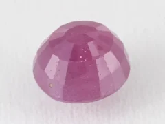 Bangkok Ruby Stone (Manik) 10.65 Carat (11.70 Ratti) back view with pavilion facets visible