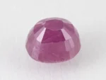 Bangkok Ruby Stone (Manik) 11.3 Carat (12.42 Ratti) back view with pavilion facets visible