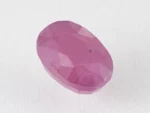 Bangkok Ruby Stone (Manik) 11.75 Carat (12.91 Ratti) top view, natural red oval cut gemstone