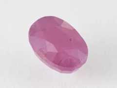 Bangkok Ruby Stone (Manik) 11.75 Carat (12.91 Ratti) top view, natural red oval cut gemstone